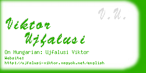 viktor ujfalusi business card